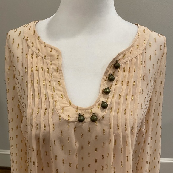 Anthropologie Spun Meteoroid Clip Dot Blouse by Plenty by Tracy Reese - Picture 6 of 16